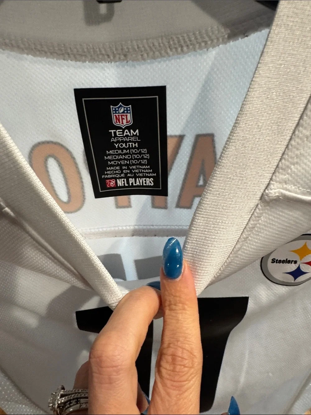 Pittsburgh Steelers #11 White Football Jersey